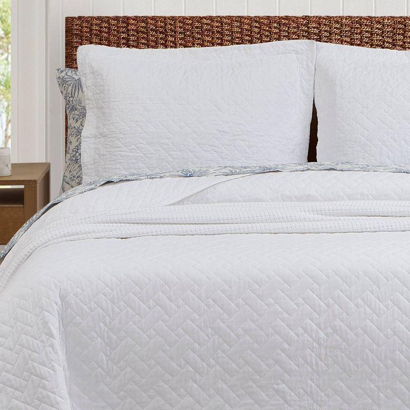 Tommy Bahama Home Tommy Bahama Raffia Solid Cotton Reversible Quilt Set