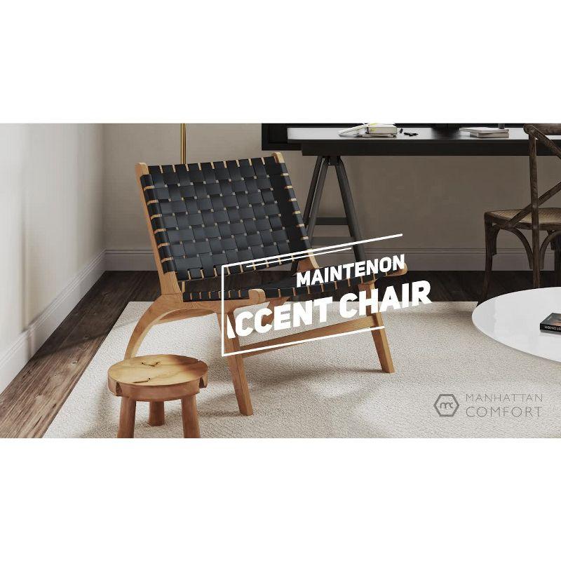 Maintenon Leatherette Accent Chair - Manhattan Comfort