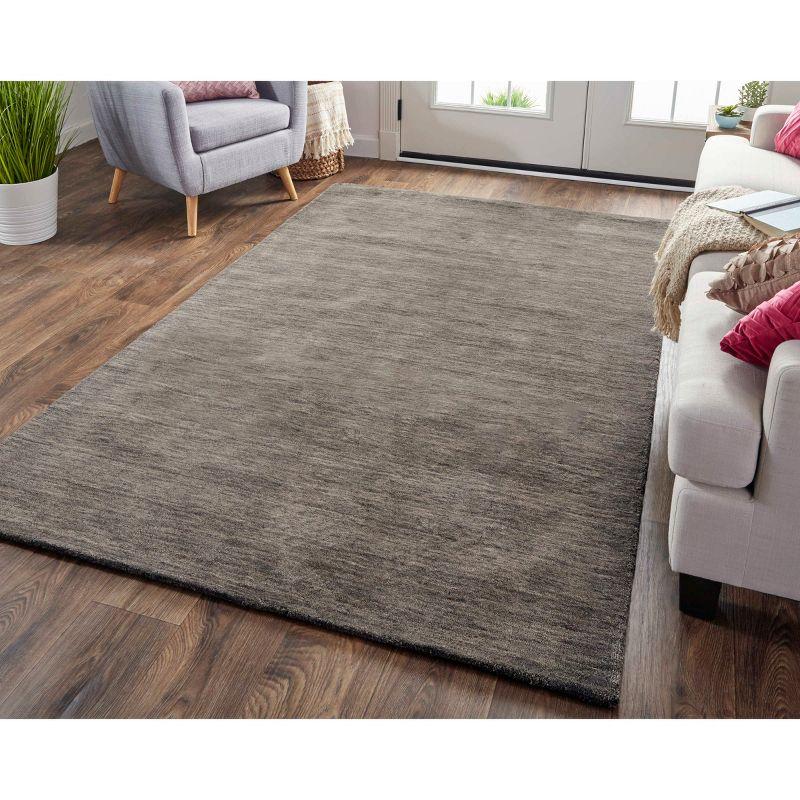 Handmade Tufted Wool Charcoal Area Rug