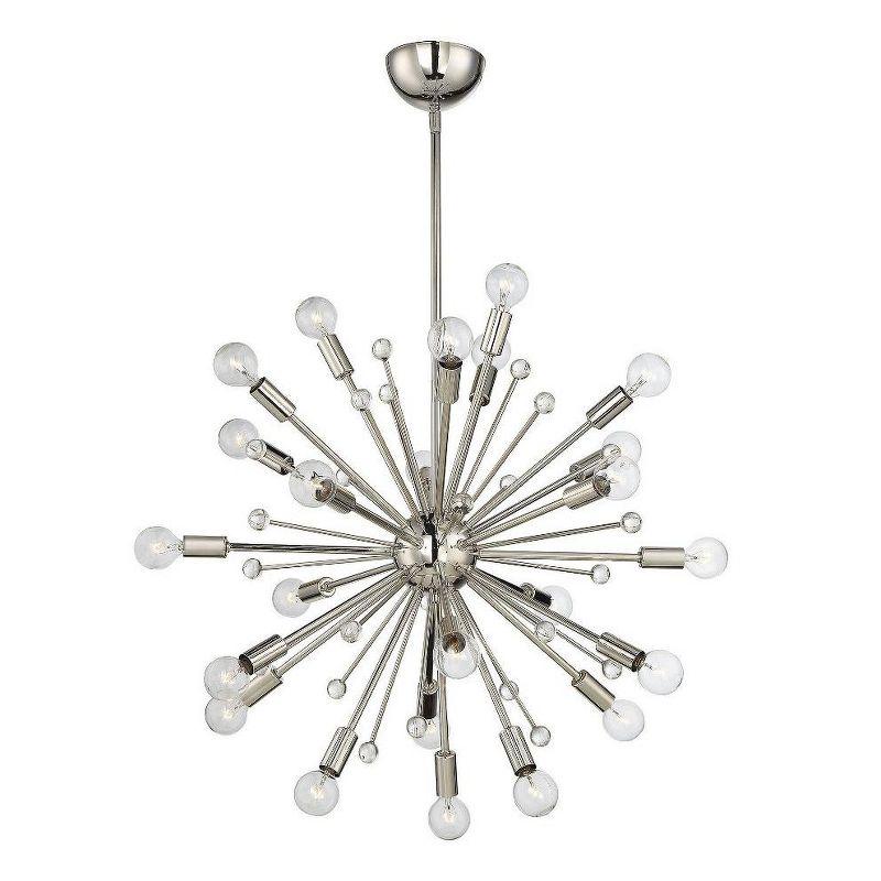 Savoy House Galea 24 - Light Chandelier in  Polished Nickel