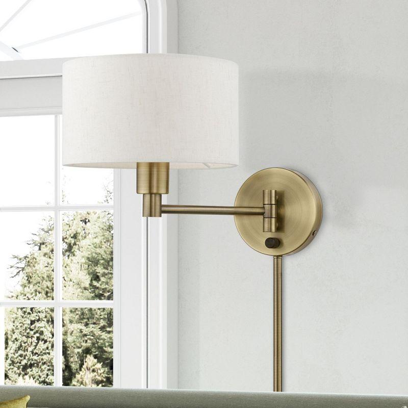 Livex Lighting 1 - Light Wall Light in  Antique Brass
