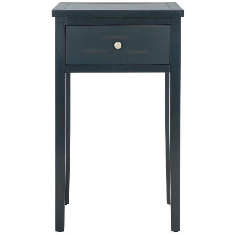 Abel Nightstand With Storage Drawer - Dark Teal - Safavieh.