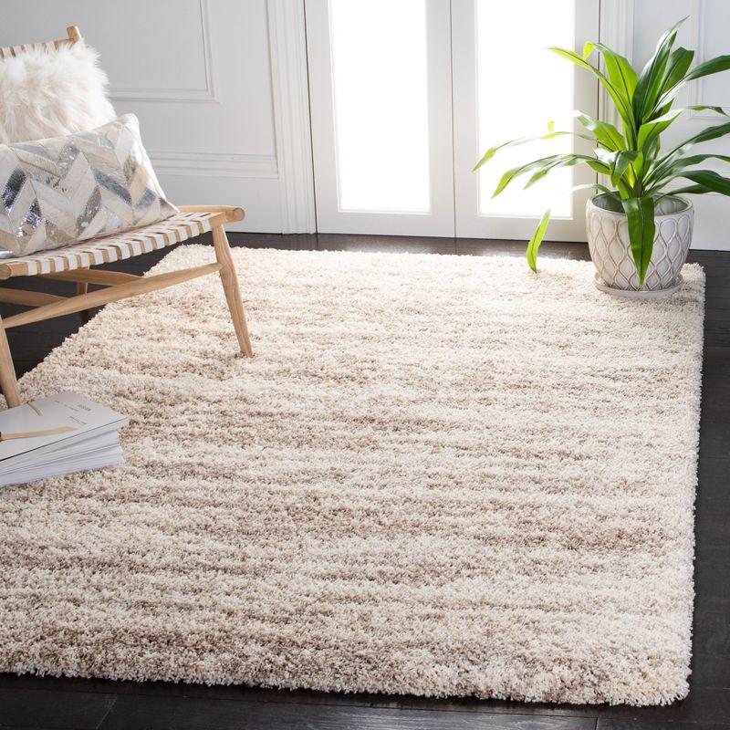 Hudson Shag SGH206 Power Loomed Area Rug - Ivory/Beige - 5'3"x7'6" - Safavieh.