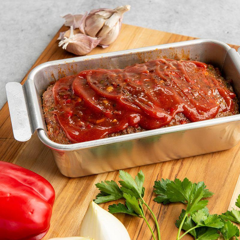 Aluminum Non-Stick Meatloaf Pan with Lifting Trivet