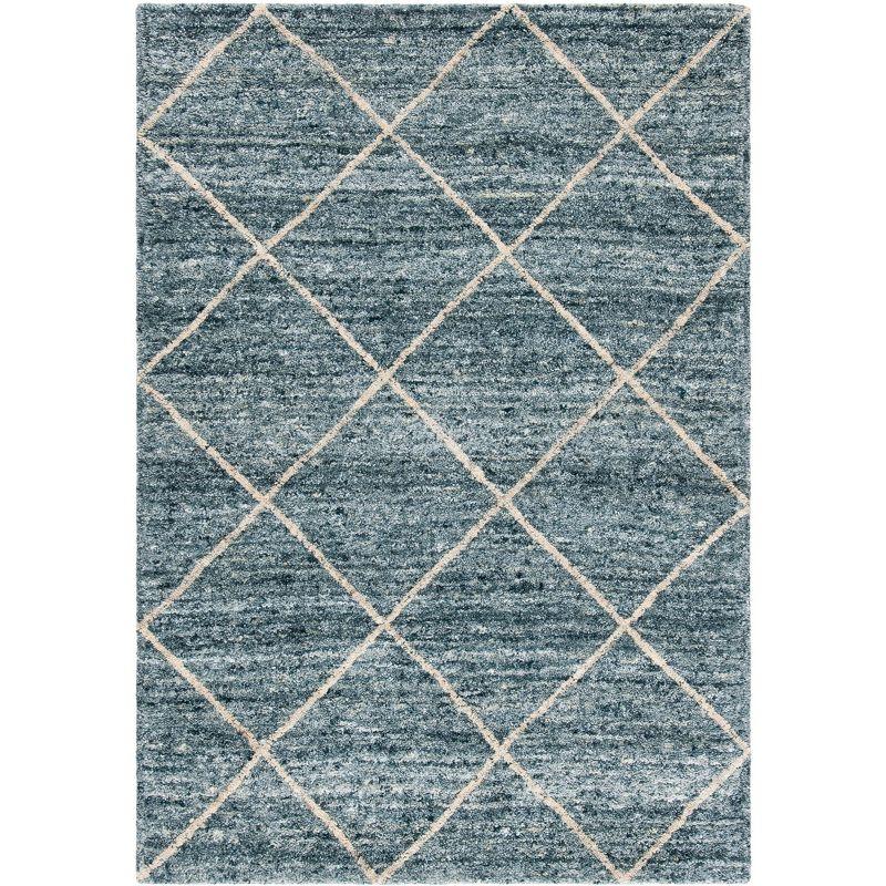 Himalaya HIM423 Handmade Area Rug - 4'x6' - Blue/Gold - Safavieh