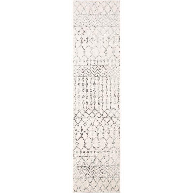 Tulum TUL270 Power Loomed Runner Rug - Ivory/Grey - 2'x7' - Safavieh.