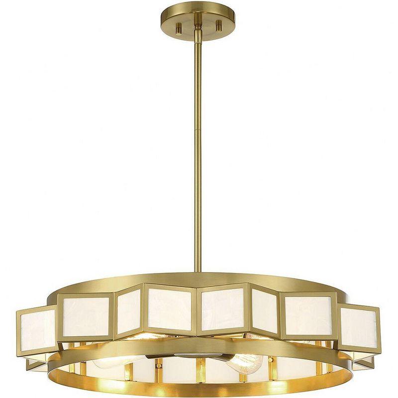 Gideon 4-Light Chandelier in Warm Brass