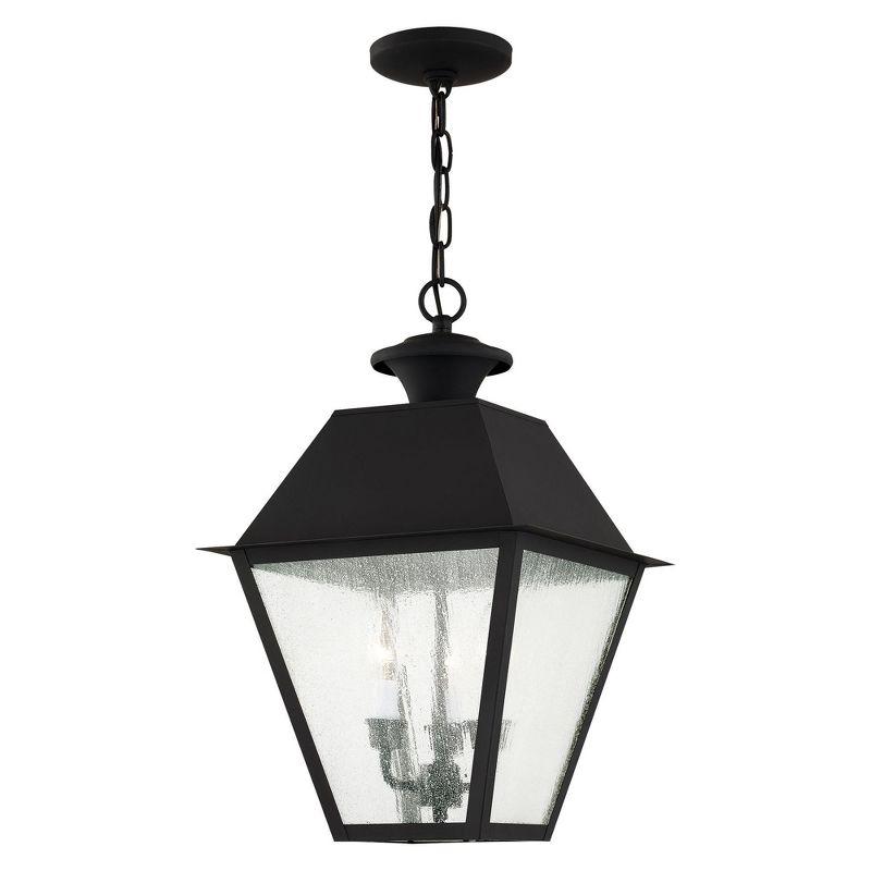 Livex Lighting Mansfield 3 - Light Pendant in  Black