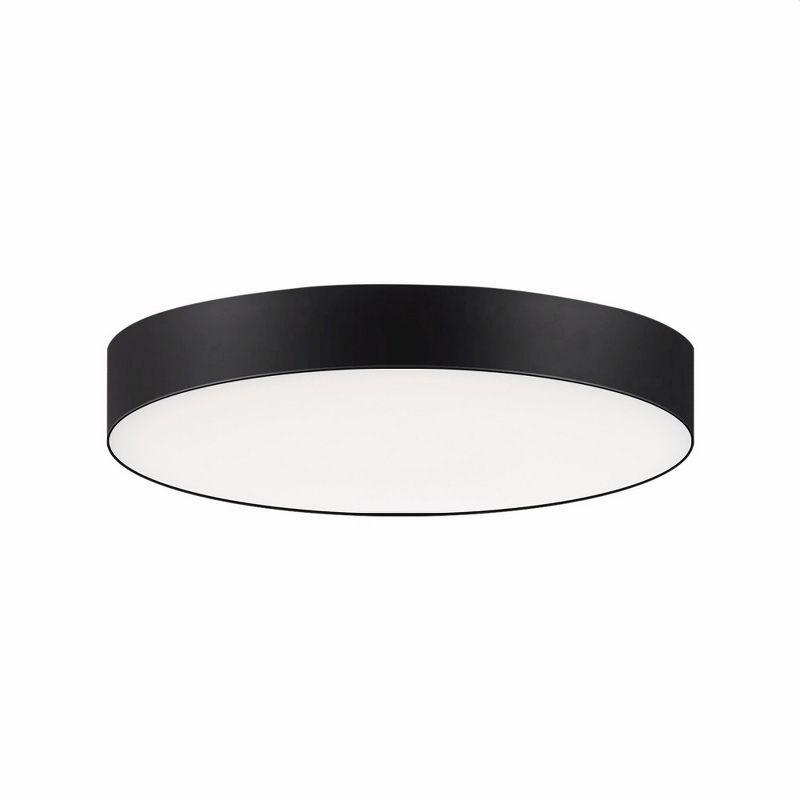 Black Aluminum LED Flush Mount Ceiling Light