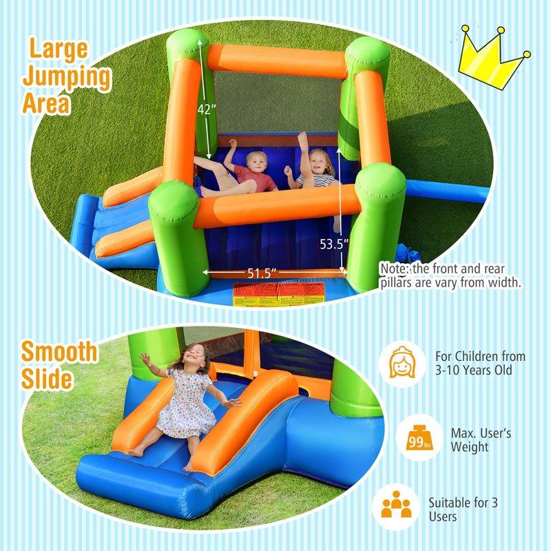 Costway Inflatable Bounce House Kids Jumping Playhouse Indoor & Outdoor Without Blower