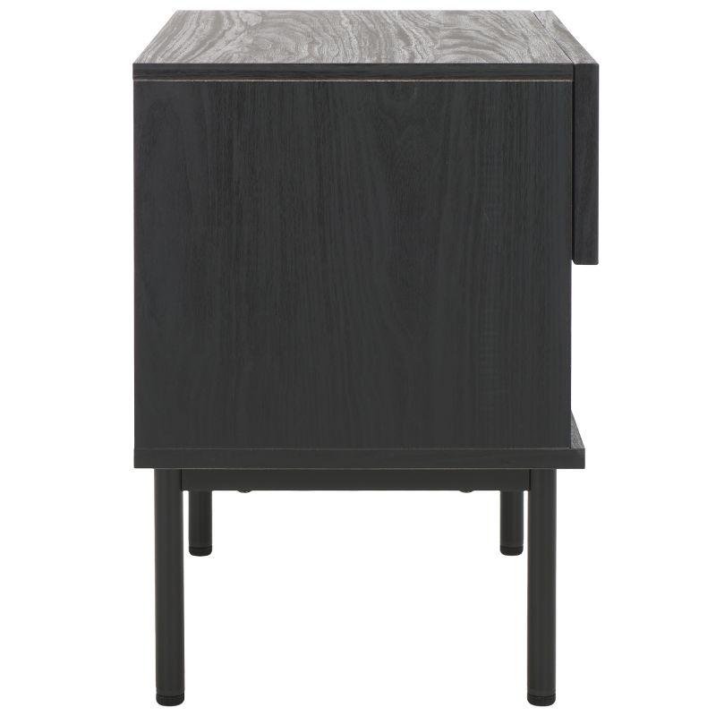 Axelle 1 Drawer Nightstand - NST9607 - Black/Black - Safavieh