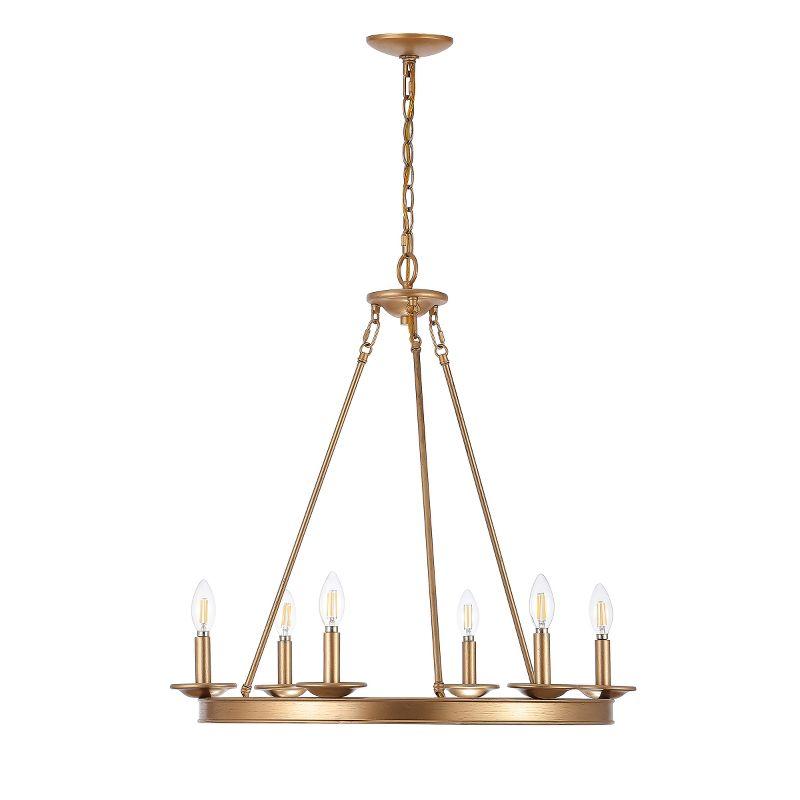 Joris 6 Light 26.25" Chandelier - CHA4015 - Gold - Safavieh