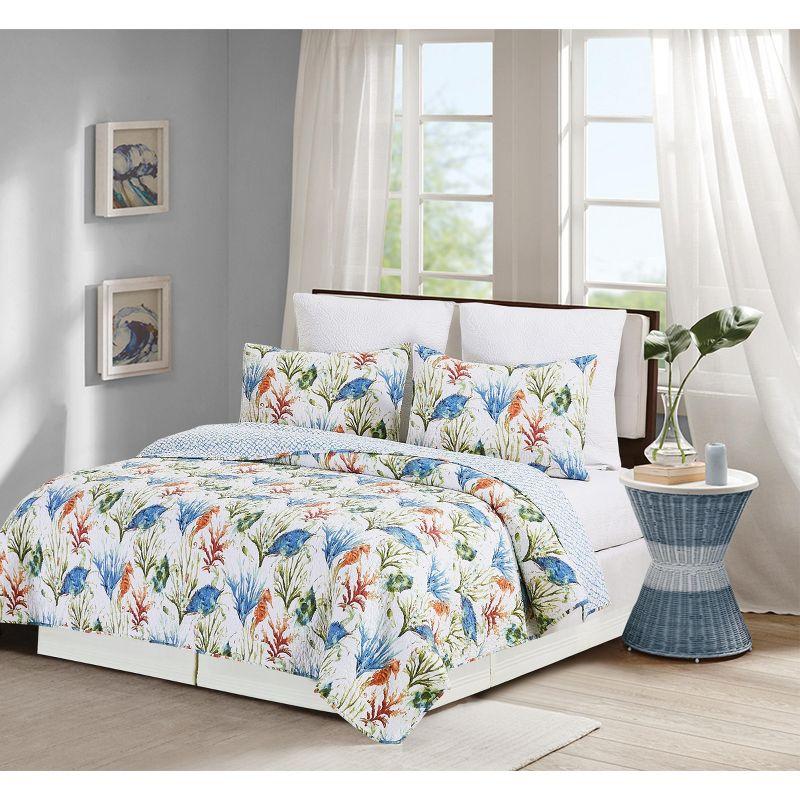 C&F Home 66" x 88" Coastal Haven Twin 2-Piece Cotton Bed Quilt Set