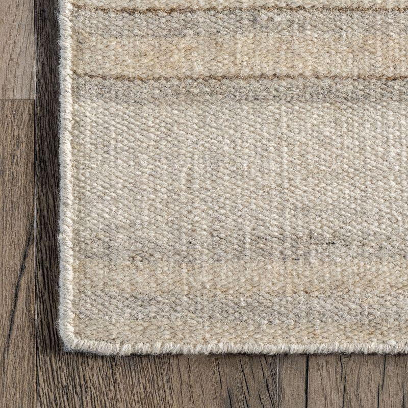 Nuloom Marble Striped Wool-Blend Area Rug, 8' x 10', Beige