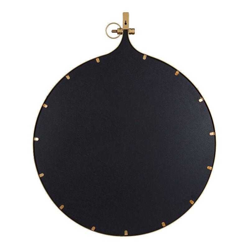 30" x 37" Yitro Metal Framed Wall Mirror Gold - Kate & Laurel All Things Decor