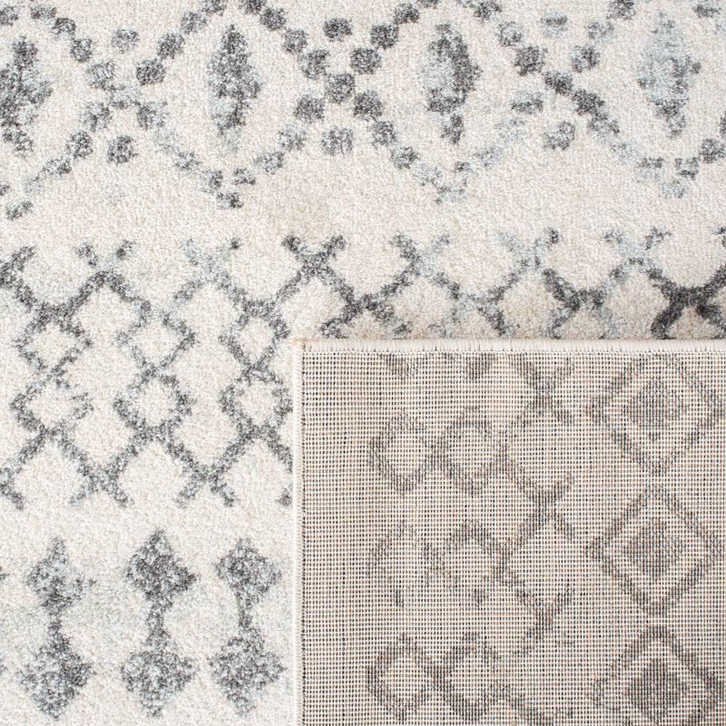 Mercer MRE420 Power Loomed Area Rug - Ivory/Grey - 4'x6' - Safavieh.