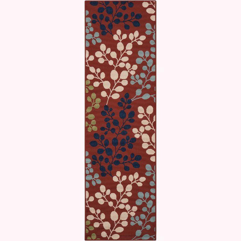 Nourison Caribbean Rust Indoor/Outdoor Area Rug CRB01 2'3" x 7'6"