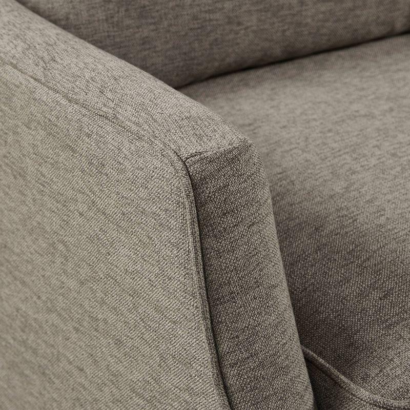 Martha Stewart London Skirted Swivel Chair Tan: Upholstered Polyester, No Assembly Required