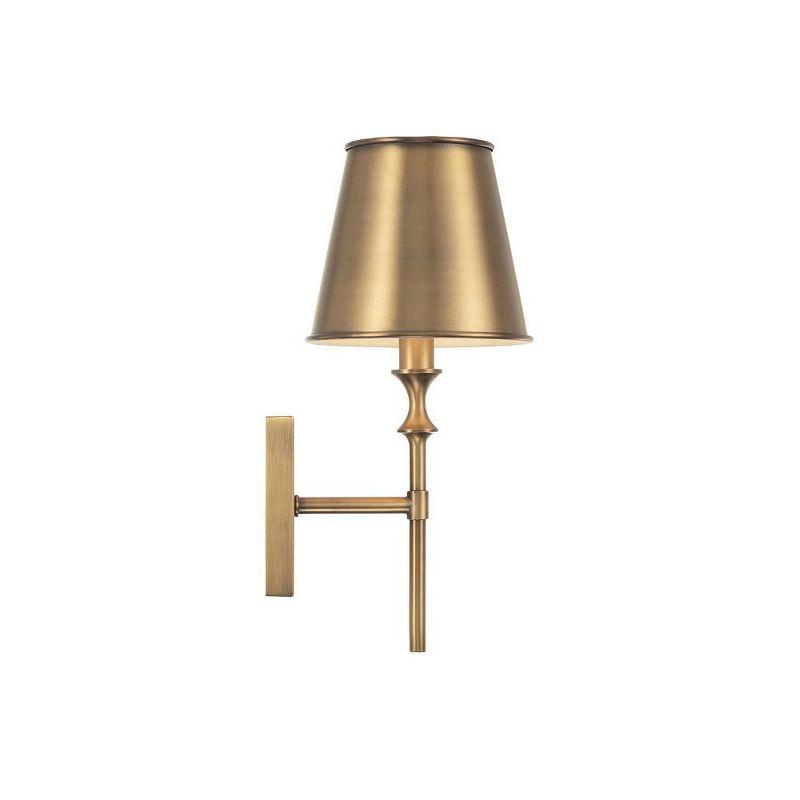 Capital Lighting Whitney 1 - Light Wall Light in  Aged Brass