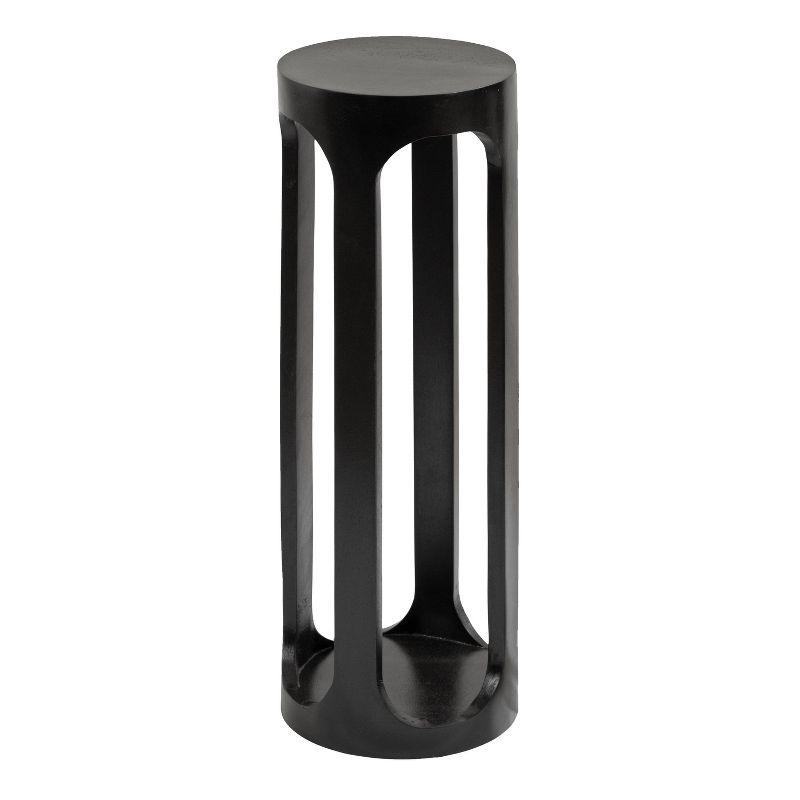 Kate and Laurel Dahl Wood Drink Table, 8x8x23, Black