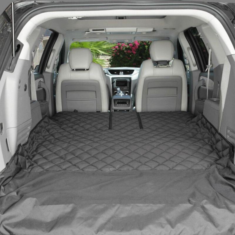 4Knines Black Quilted SUV Cargo Liner with Bumper Flap