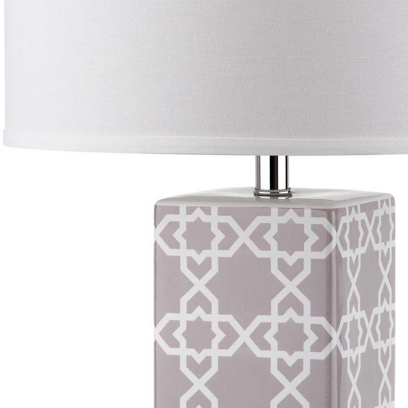 Quatrefoil Table Lamp (Set of 2) - 27 Inch Height - LIT4133 - Grey - Safavieh
