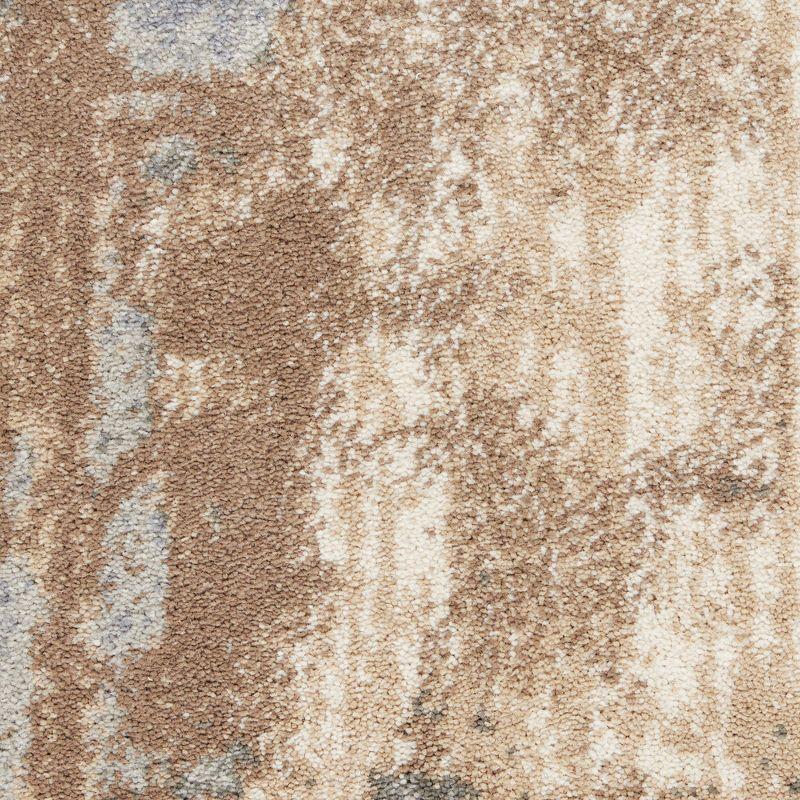 Nourison Home Moroccan Celebration KI386 Gray/Beige/Brown Indoor Area Rug - 5'3 X 7'3