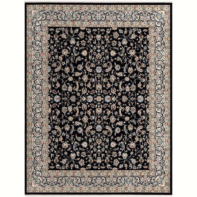 Unique Loom Narenj Collection Area Rug - Leeds (8'  x 10' Rectangle Navy Blue/Beige)