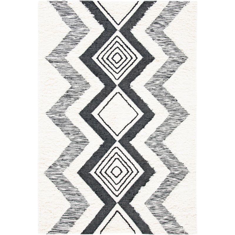 Natura NAT681 Hand Woven Area Rug - Ivory/Black - 4'x6' - Safavieh.