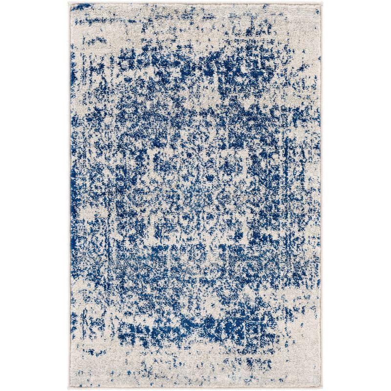 Prisha Rug - White and Blue / 2' x 3'