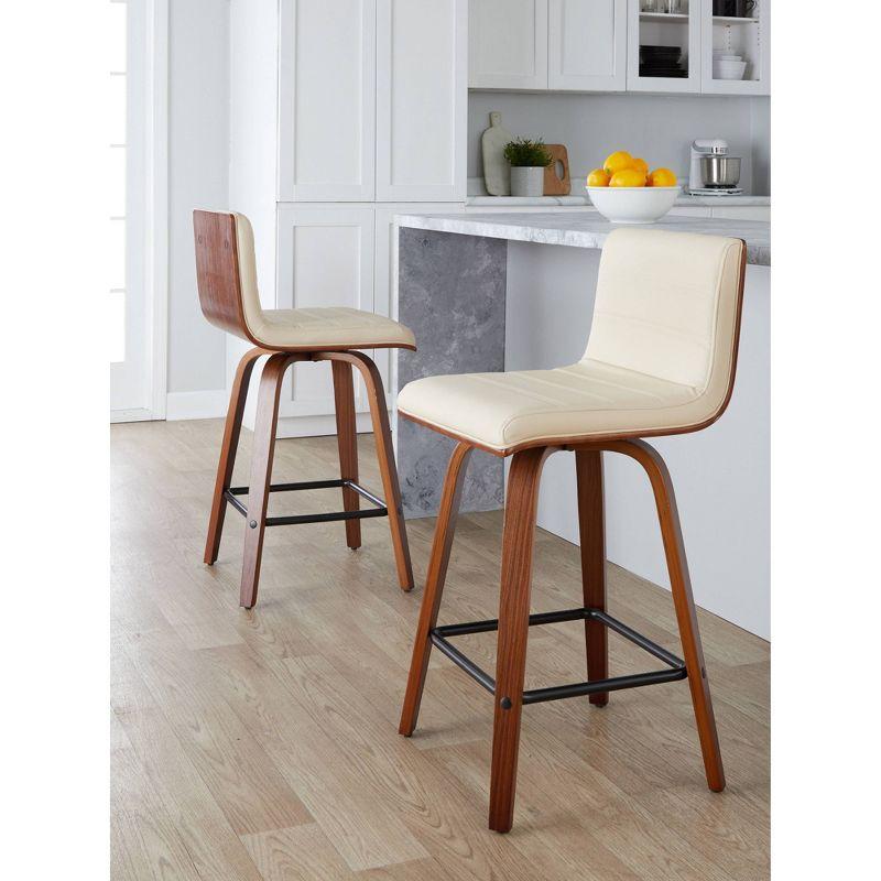 Swivel Upholstered Counter Stool