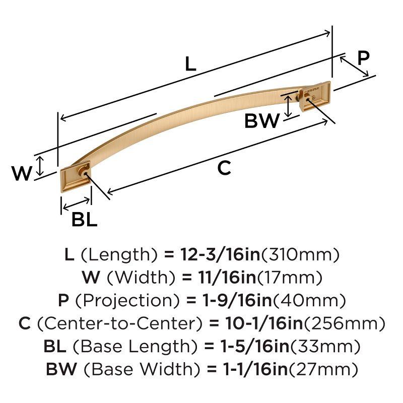 Champagne Bronze 10-1/16 inch Modern Cabinet Bar Pull