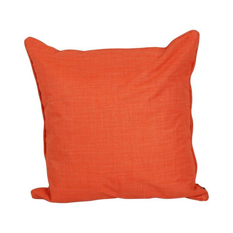 25-inch Double-corded Spun Polyester Square Floor Pillows with Inserts (Set of 2) 9813-CD-S2-REO-SOL-13