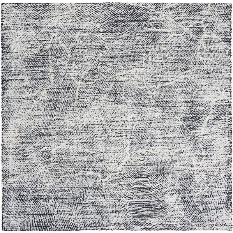 Metro MET999 Hand Tufted Indoor Area Rug - Black/Ivory - 6'x6' - Safavieh