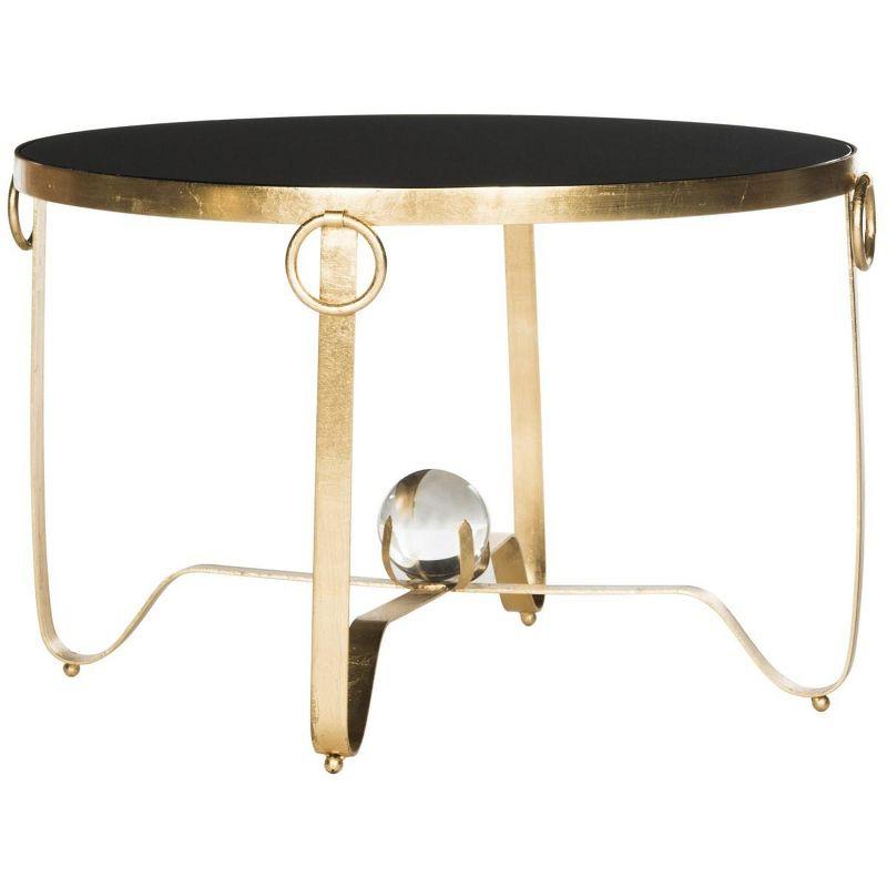 Elisha Accent Table - Gold/Black - Safavieh.