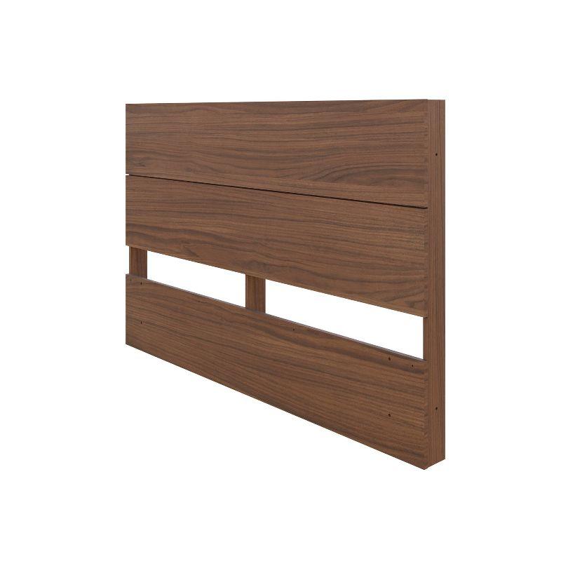 Walnut Queen Size Plank Effect Wood Headboard