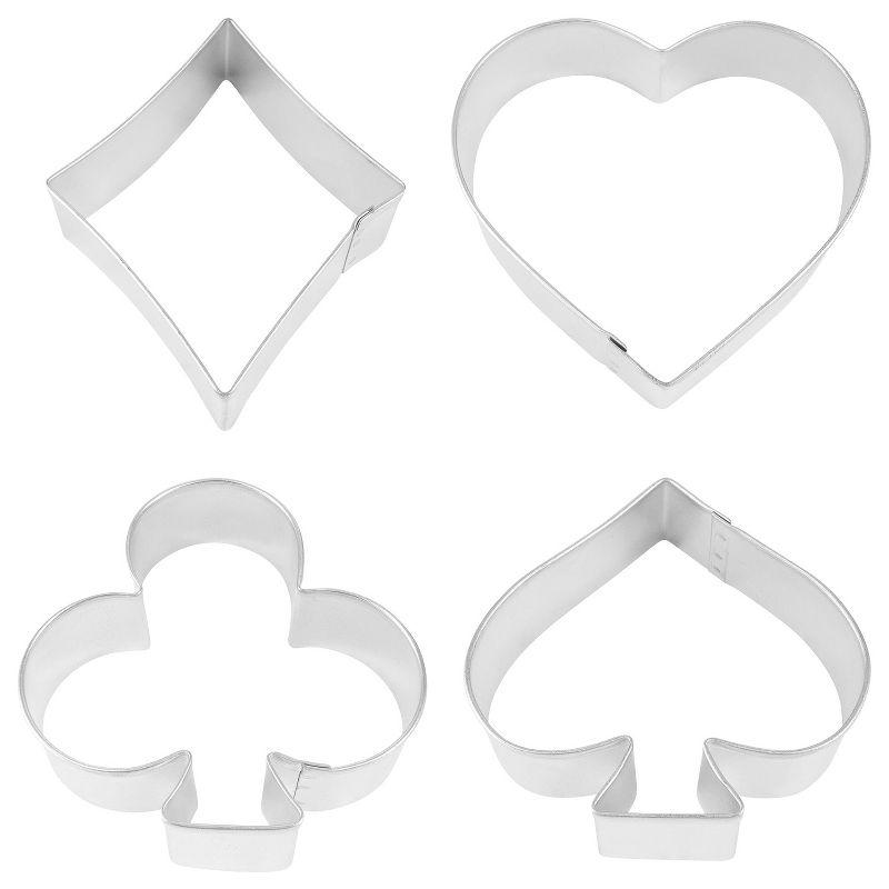 R&M International Casino Playing Card Theme 4 Piece Cookie Cutter Set