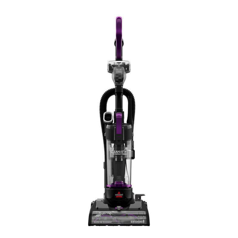 BISSELL 3437 BISSELL CleanView Compact Turbo Upright Vacuum with Quick Release Wand, Full Size Power, Compact Size for Apartments & Dorms, 3437