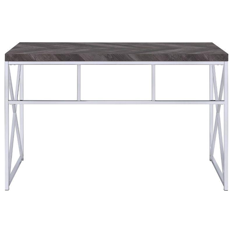 Grimma Writing Desk Rustic Gray - Coaster