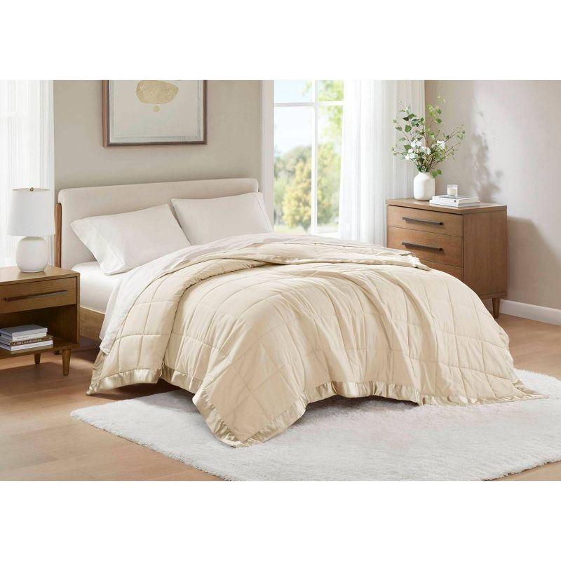 Madison Park Lightweight Down Alternative Blanket with Satin Trim