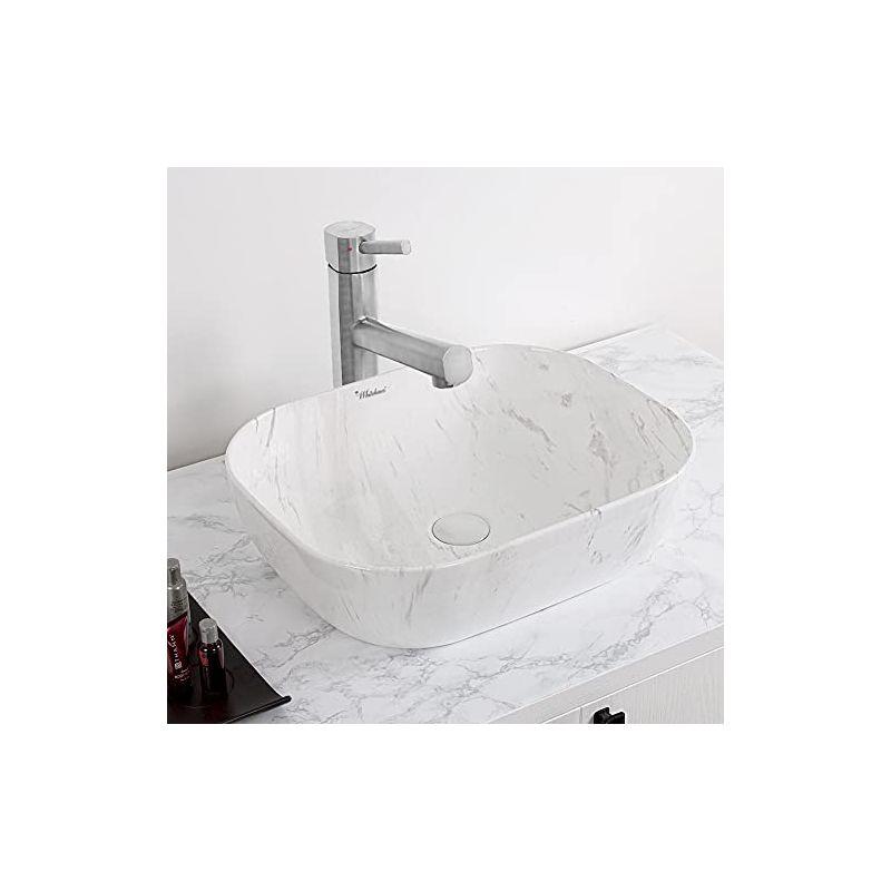 Whitehaus Collection Isabella Plus 15.75'' White Vitreous China Rectangular Bathroom Sink