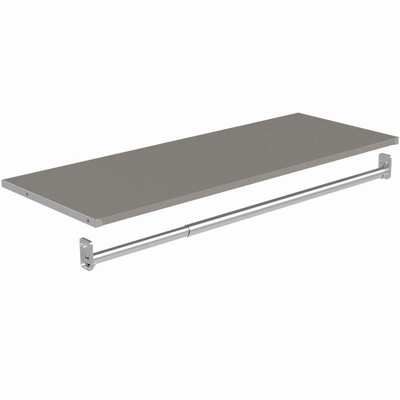 Modular Storage 36.02" W Shelf & Closet Rod
