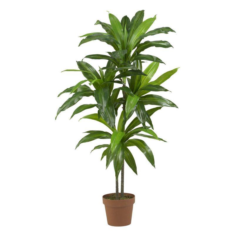 48" Green Dracaena Silk Plant in Plastic Pot