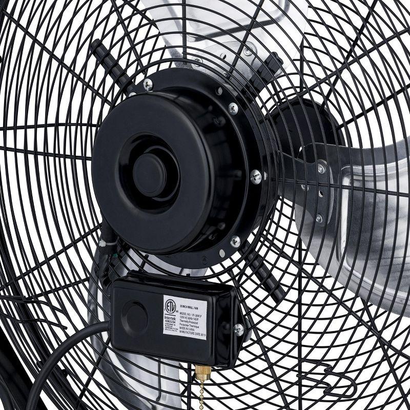 Newair Newair 20" High Velocity Wall Mount Fan, Heavy Duty Waterproof Outdoor Fan, Adjustable Tilt and 3 Speeds up to 4650 CFM, Pull Chain Switch