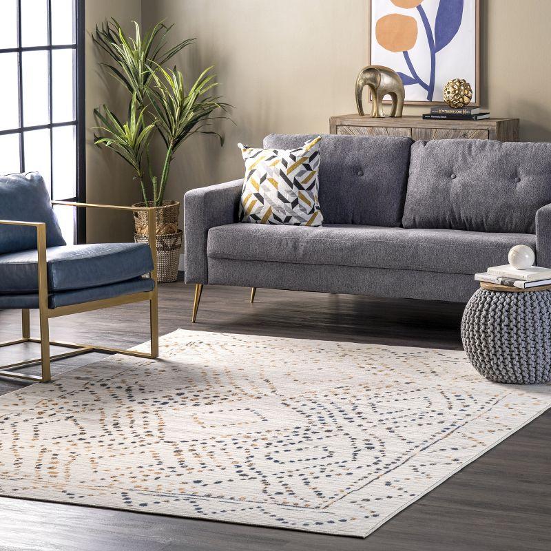 Nuloom Mila Moroccan 8x10 Indoor Area Rug for Living Room Bedroom Dining Room Kitchen, Beige/Ivory