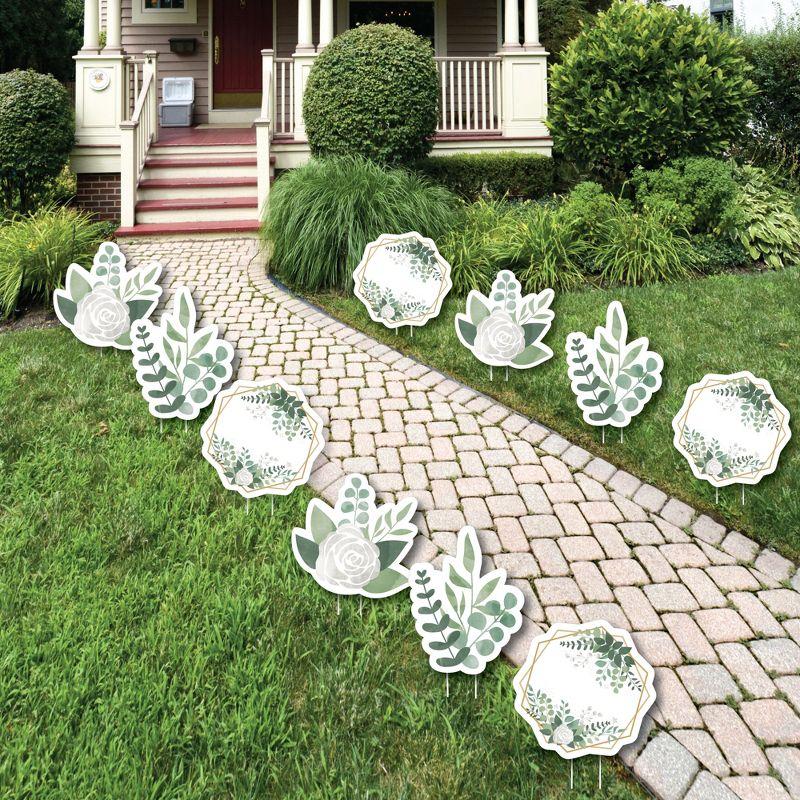 Boho Botanical Greenery Outdoor Party Decor Set - 10 Piece