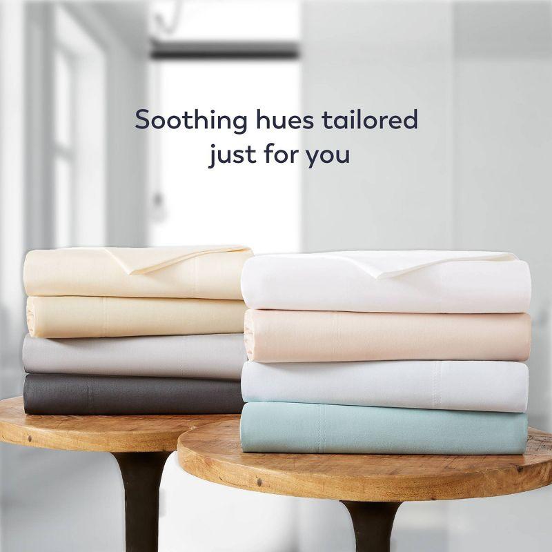 300 Thread Count Wrinkle Resistant Solid Sheet Set - Color Sense