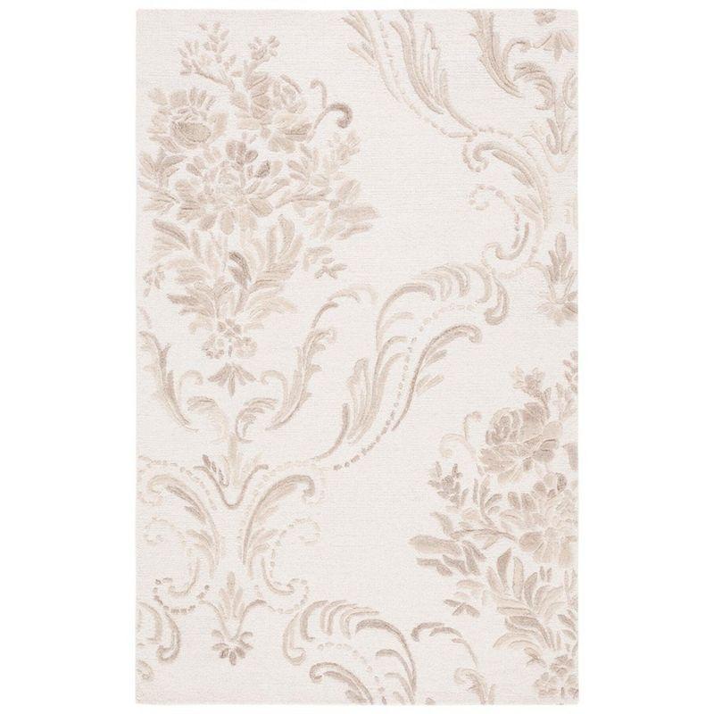 Jardin JAR732 Hand Tufted Area Rug - Ivory/Beige - 5'x8' - Safavieh