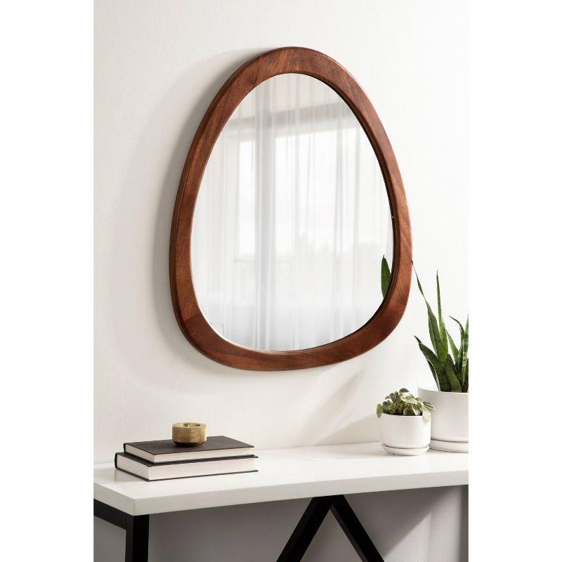 Kate & Laurel All Things Decor 24"x28" McKinder Wood Mirror