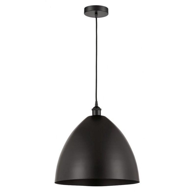 Innovations Lighting Edison Dome 1 - Light Pendant in  Matte Black